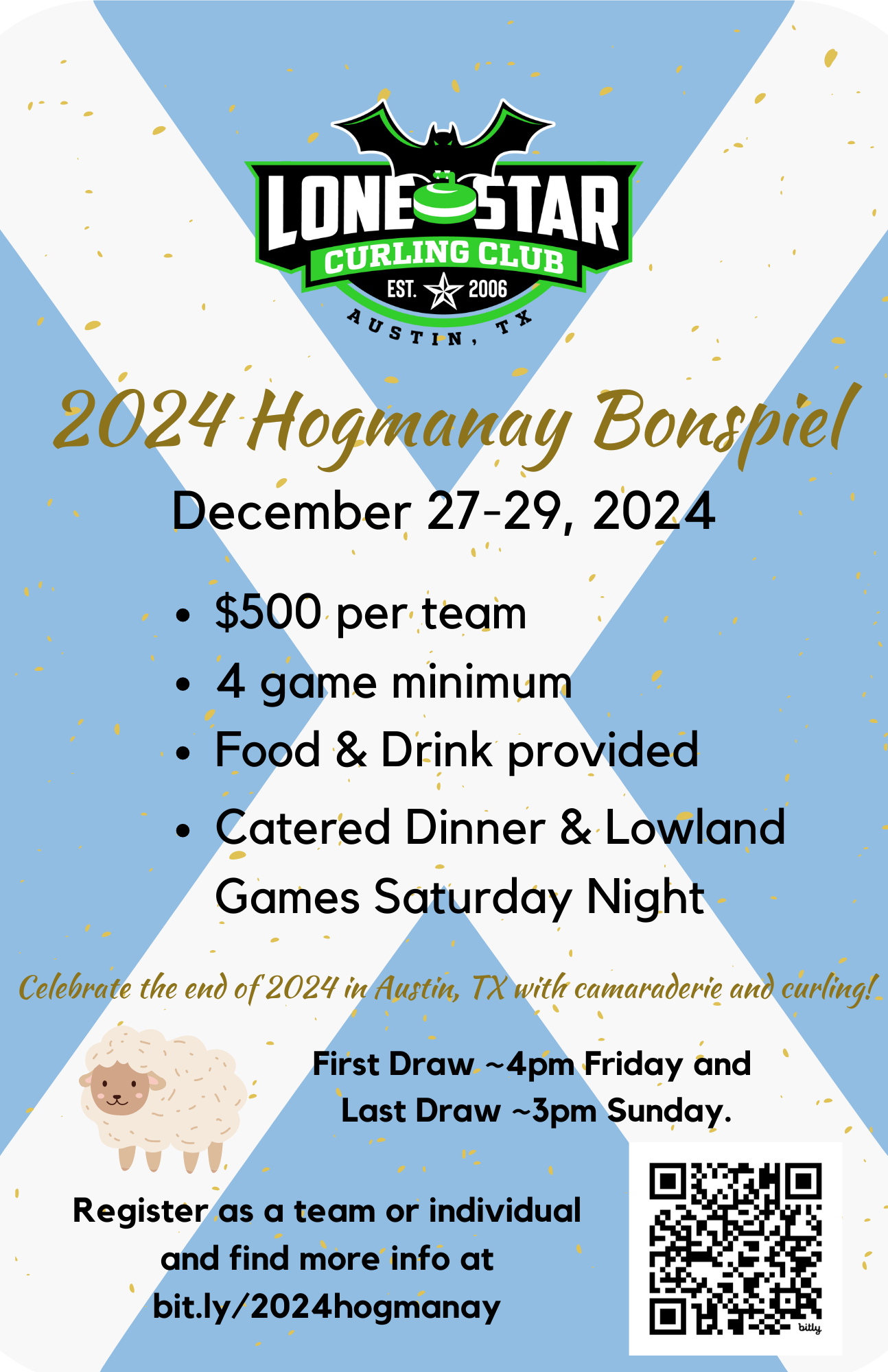 2024 Hogmanay bonspiel flyer